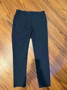 Men's dark navy Stretch dress Pants Zara